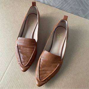 Franco Sarto Shoes Women’s 8 Susie Classic Brown Cognac Flats Loafers Slip on